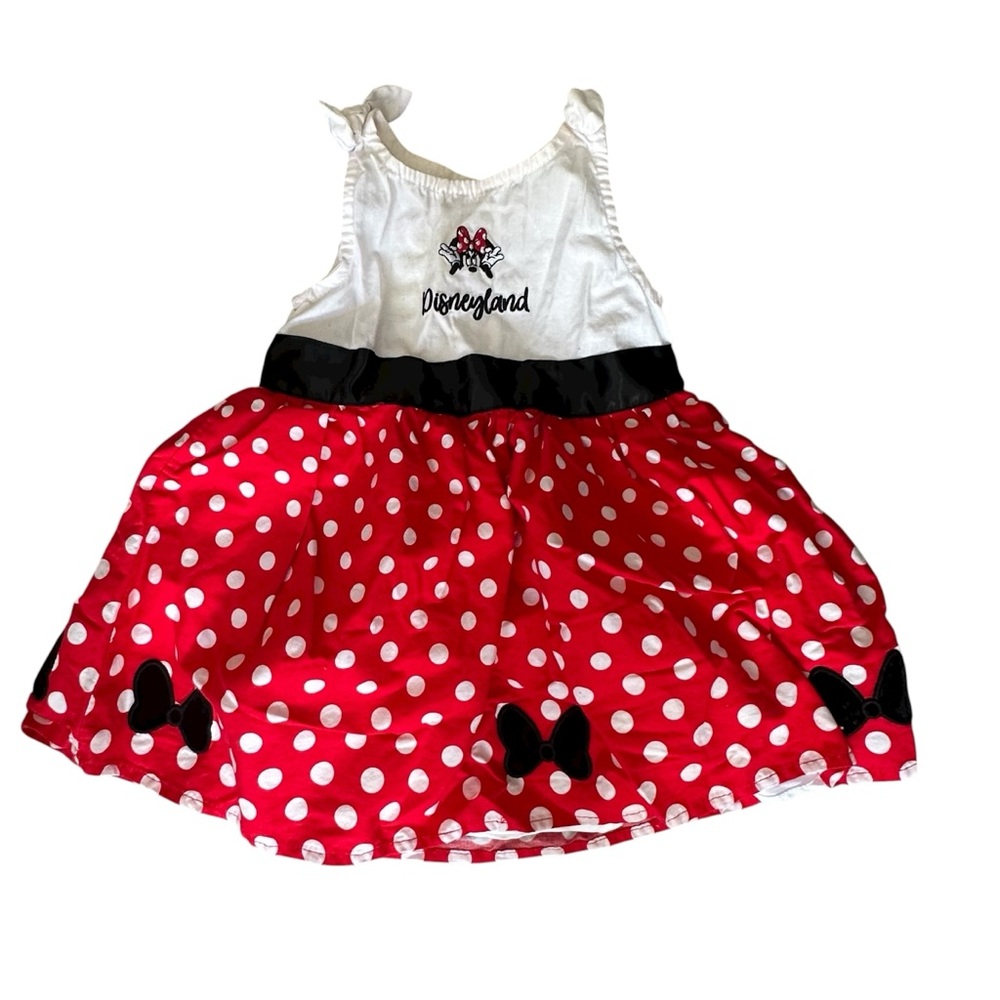 Disneyland Baby Polka Dot Dress White, Red & Black Size 6M Excellent Condition